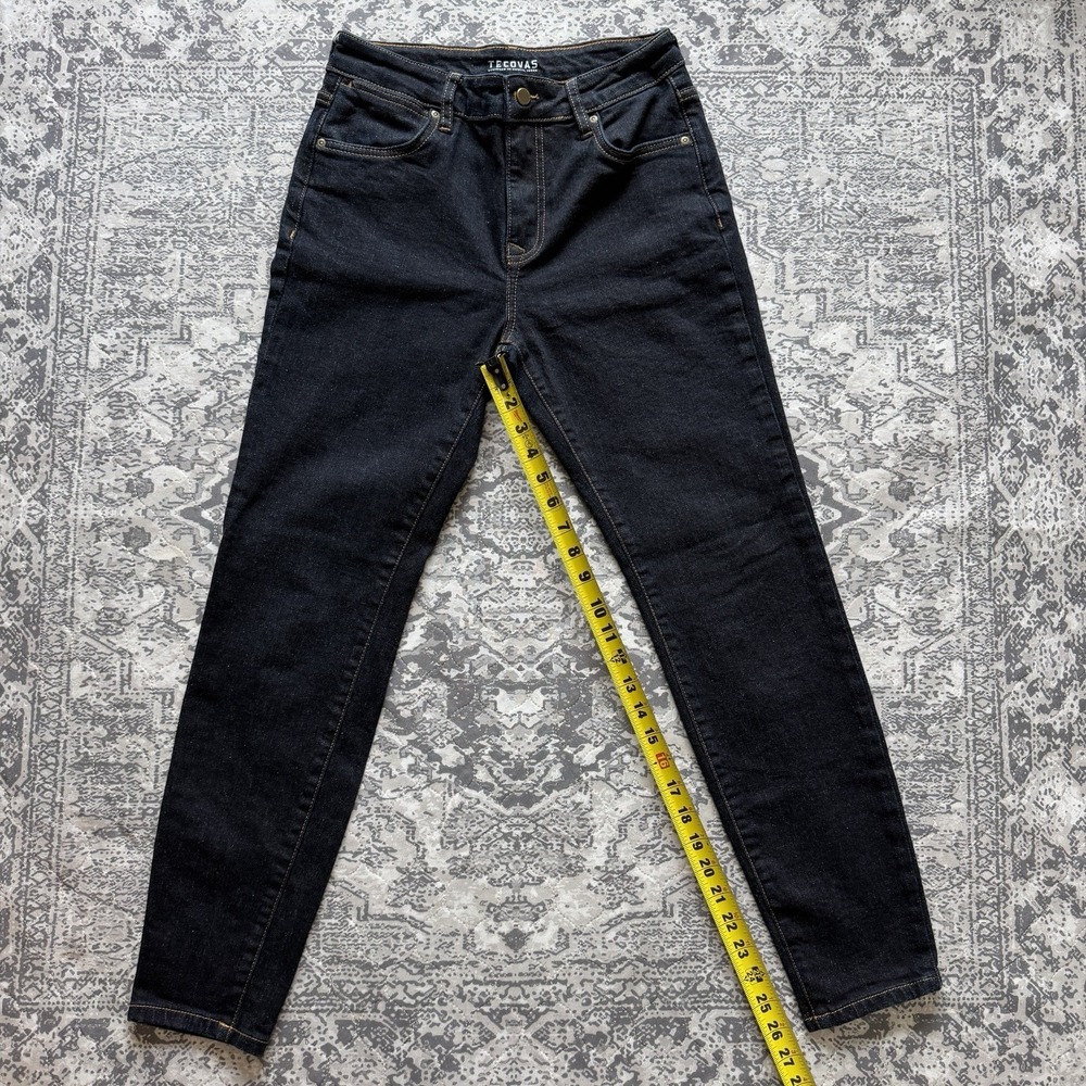 TECOVAS High Rise Skinny Jeans Womens 28 Dark Indigo Blue Wash Western Denim